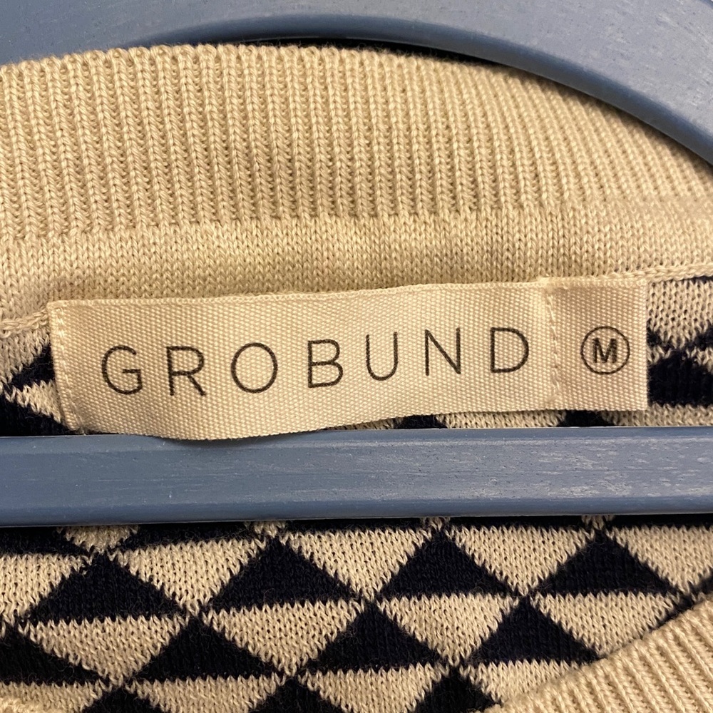 Grobund Geometric Pattern Sweater - image 4